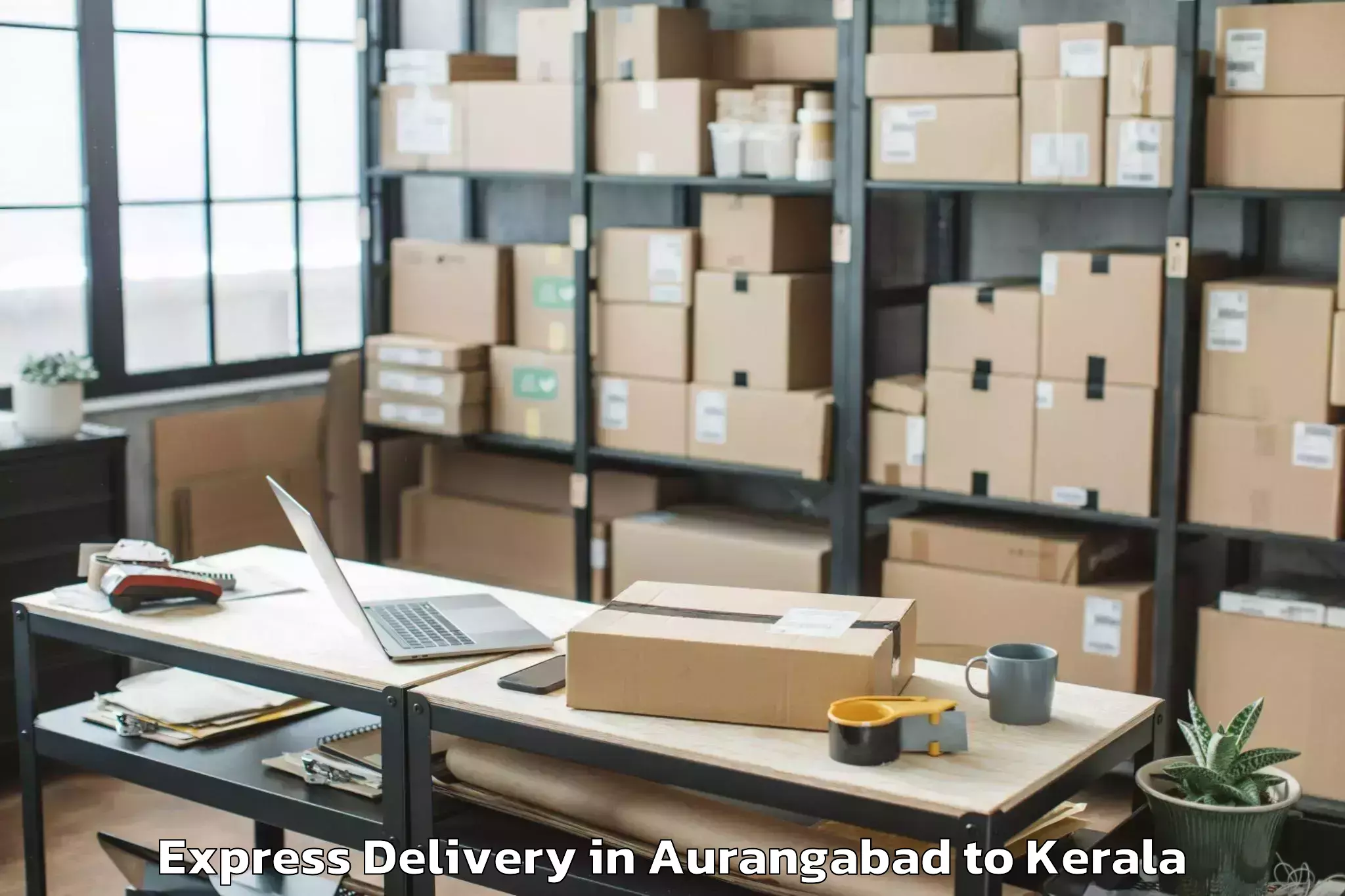 Top Aurangabad to Edappal Express Delivery Available